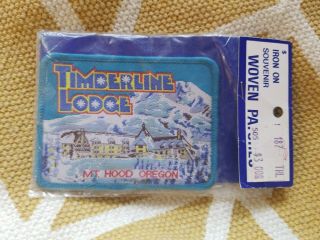 Timberline Lodge Mount Hood Vintage Ski Patch Oregon Resort Travel Souvenir