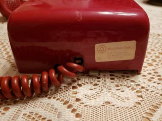 Vintage Western Electric Red Ruby Rotary Wall Phone Telephone Bell 5
