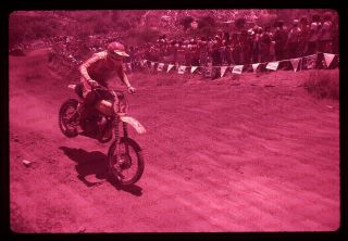(339) 1977 35mm Slide Photo Us Grand Prix 500cc Motorcycle Race,  Carlsbad Ca