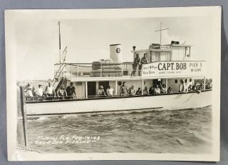1949 MIAMI Florida DEEP SEA FISHING Capt.  Bob HAZEL D Photograph 2