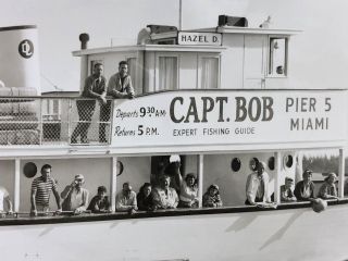 1949 MIAMI Florida DEEP SEA FISHING Capt.  Bob HAZEL D Photograph 3