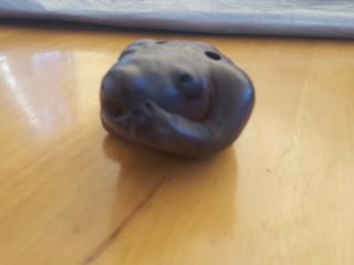 Aztec Myan,  Peru Or Mexican? Whistle Handmade Item Clay Art Frog (5x3)