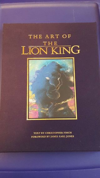 Signed Disney The Art Of The Lion King Book Limited 1st Edition Book 1994