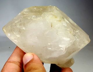 385 Grams Wow Dazzling Rare Gwindel Quartz Crystal Specimen From Skardu Pakistan