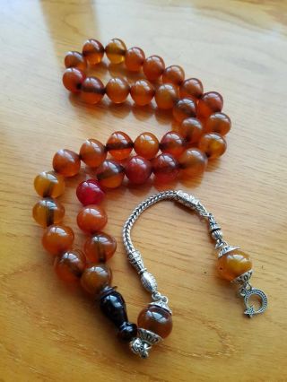 Faturan Rosary Amber German yellow Bakelite Islamic Prayer Beads 55 gr Tesbih 2