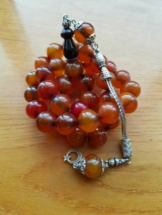 Faturan Rosary Amber German yellow Bakelite Islamic Prayer Beads 55 gr Tesbih 5