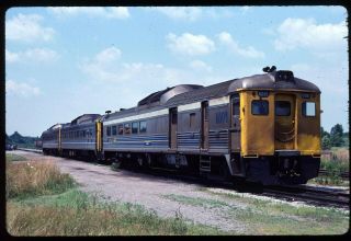 Rail Slide - Via Rail Canada 6351,  Niagria Falls On 7 - 25 - 1980 Rdc