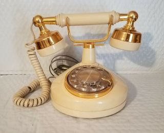 Vintage Western Electric French Style Rotary Dial Cradle Phone Telephone