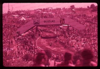 (322) 1977 35mm Slide Photo Us Grand Prix 500cc Motorcycle Race,  Carlsbad Ca
