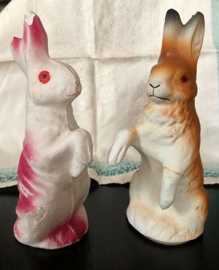 Vintage Paper Mache Rabbits