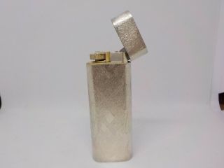 Auth CARTIER Oval Lighter Silver 4