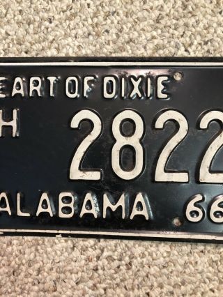 1966 Marshall County Alabama “Pickup Truck” License Plate —Original Paint 3