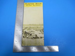 Vintage Hampton Beach State Park Nh Informational Booklet Guide Brochure S3809