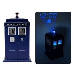 Doctor Who Tardis Projection Alarm Clock - Makes Tardis Sounds - Licensed