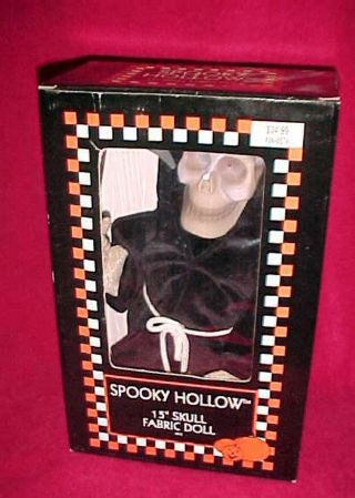 Spooky Hollow Animated Light Up Halloween Grimm Reaper Dancing Walking Box Grim
