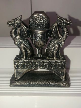The Crystal Chalice U.  K.  3139 Pewter Dragon Figurine Figure - Myth & Magic