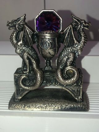 The Crystal Chalice U.  K.  3139 Pewter Dragon Figurine Figure - Myth & Magic 2
