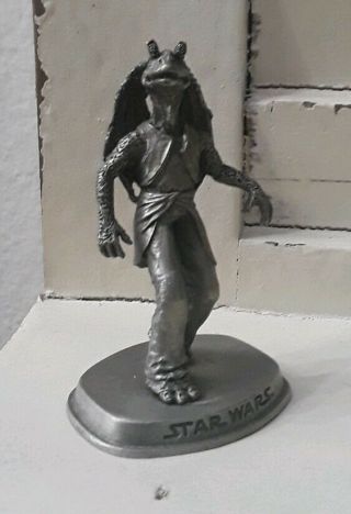 Jar Jar Binks Star Wars Rawcliffe Fine Pewter Figurine 031419dbt Figure Statue