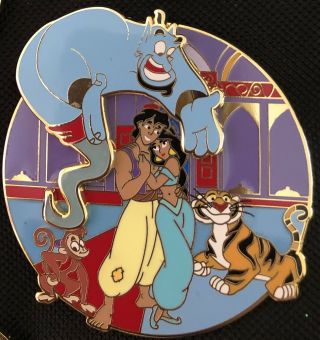 Jasmine Aladdin Rajah Abu Genie Fantasy Tales Limited Edition Pin