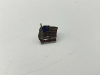 Vintage American Flag Loyal Order Of Moose Lapel Pin Tie Tac B9 2