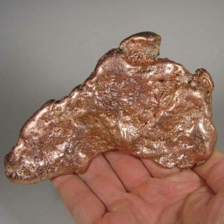 5.  8 " Native Copper Nugget - Keweenaw Peninsula,  Michigan - 1.  6 Lbs.