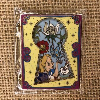 Alice In Wonderland Keyhole Book Disney Pin Le250