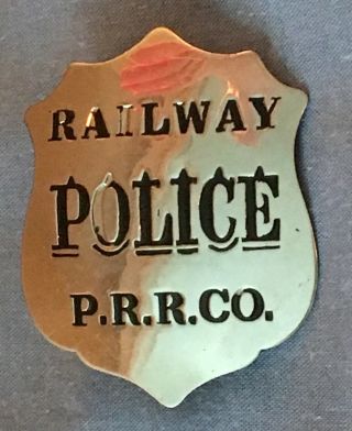 Antique Railway Police Badge Pennsylvania Railroad Co Made In York Usa