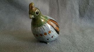 Ken Edwards El Palomar Tonala Pottery Quail Bird Figurine - 3 1/2 