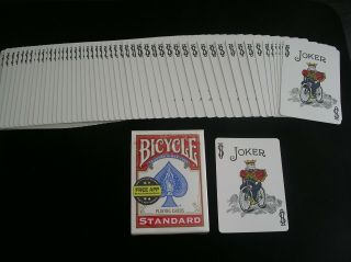 One Way Force Deck - Bicycle Playing Cards Red Joker Coloured
