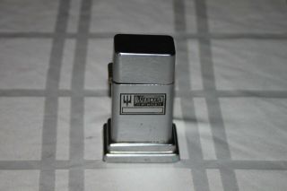 Vintage Zippo Table Top Cigarette Lighter Barcroft " Wagner Of Milwaukee "