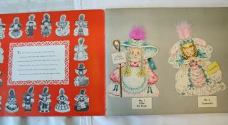 Vintage 1948 Hallmark Paper Dolls Collector ' s Album Land Of Make Believe 2