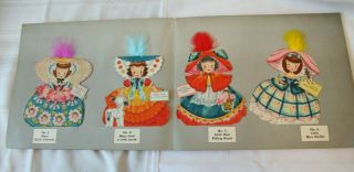 Vintage 1948 Hallmark Paper Dolls Collector ' s Album Land Of Make Believe 3
