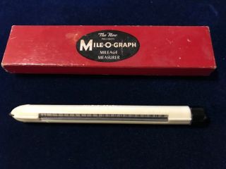 Vintage Mile - O - Graph Map Mileage Measure Tool With Box