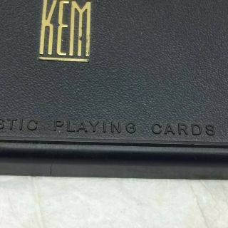 2 Decks Vintage KEM Plastic Playing Cards Complete Red Blue 4