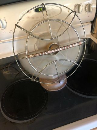 Vintage Westinghouse Oscillating Electric Table Fan 12” 4 Blade Usa