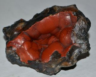 Crater Agate Red Fox Botryoidal Orellanita From Patagonia Argentina Rough