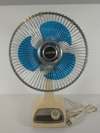 Vintage Galaxy Fan Type 9 Style N - C 2 - Speed Blue Blade 12 "