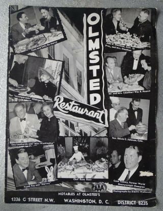 Olmsted Restaurant Circa Early 1950 