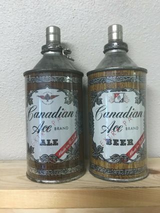Canadian Ace Cone Top Lighter Beer Cans: Ale And Beer