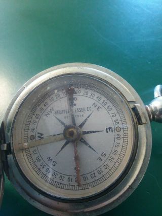 Vintage Keuffel & Esser Co.  Ny Professional Pocket Compass Jb