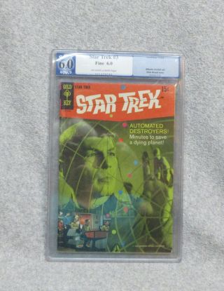 1968 Star Trek 3 Gold Key Tv Comic Book Graded,  Encapsulated Pgx 6.  0 S,  H