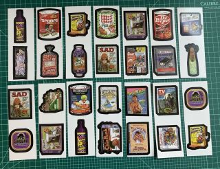 2008 VERY RARE Lost Wacky Packages 2nd Series Vertical RED LUDLOW DOUBLE Set 4