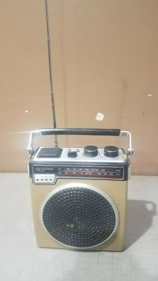 Vintage Portable Jc Penney Am/fm Radio 8 - Track Player Model 681 - 3863