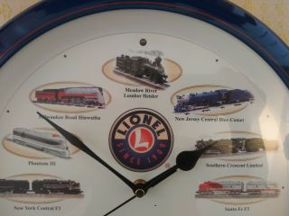 Vintage Rare Lionel Trains Sounds Wall Clock lionel wall clock with train 3