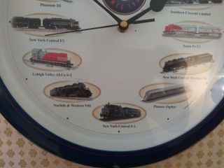 Vintage Rare Lionel Trains Sounds Wall Clock lionel wall clock with train 4