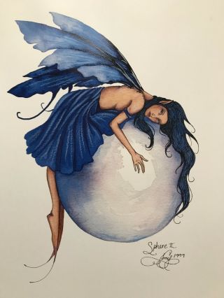 Amy Brown Fairy,  " Sphere Ii ",  Out Of Print,  1999,  Artist 