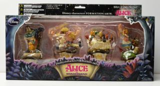 Square Enix Alice In Wonderland Disney Set Of 4 Statues Diorama Formation Arts