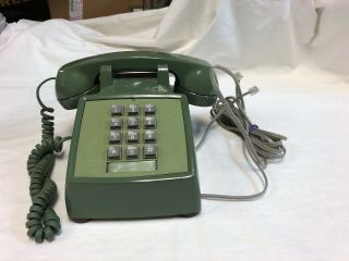 Vintage 1980’s Western Electric Bell System Touch Tone Telephone Phone Green