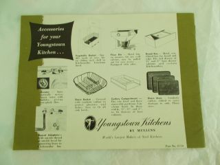 Mid Century Youngstown Kitchens By Mullins Hints & Care Pamphlet Booklet 12750