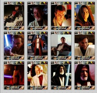 Topps Star Wars Card Trader 2019 Spotlight Obi - Wan Set Of 12 Cards Digital